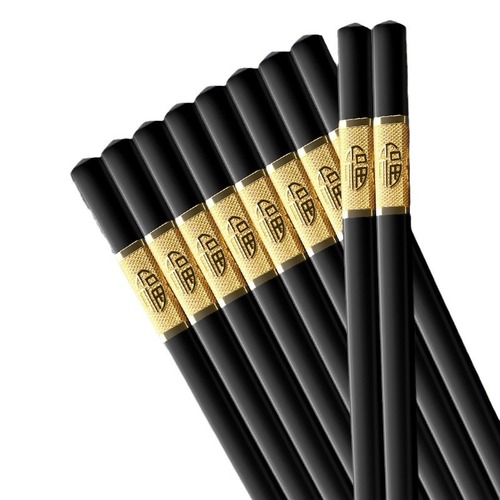 High-grade alloy chopsticks family  new model per person, one chopstick household grade non-slip high temperature resistant hotel tableware