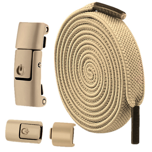 Lazycat Shoelace Tying-Free Elastic Band, Men's Wide Flat Shoelace Cord for Women and Children, No Tying Fixed Gadget