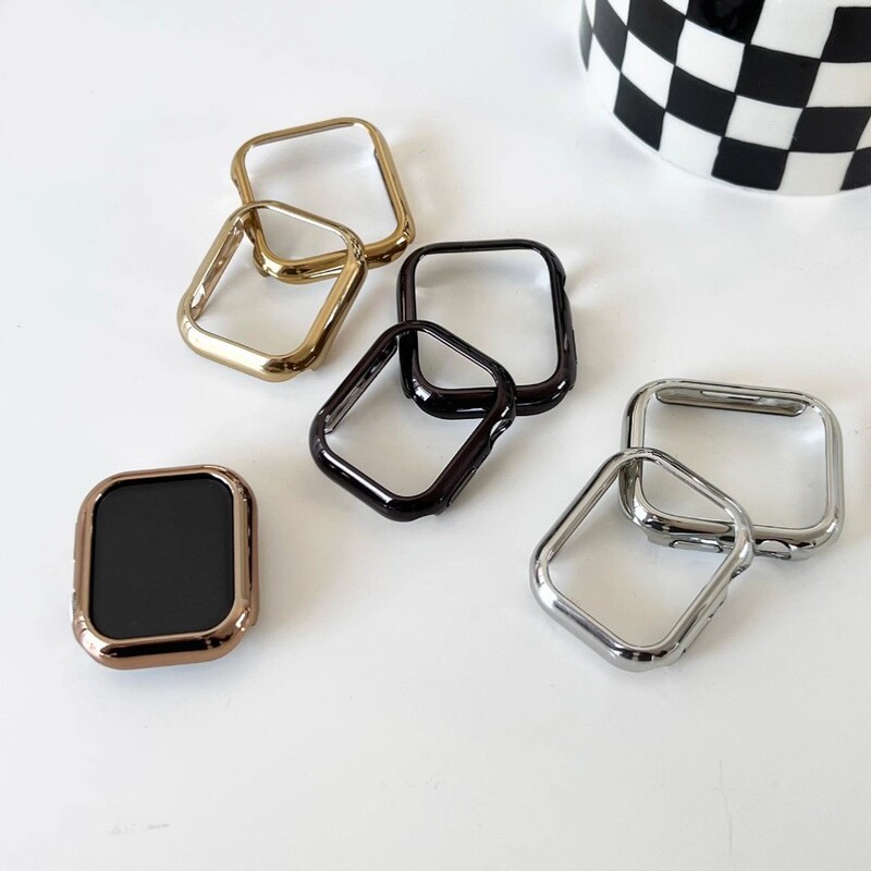 Electroplated Case, Anti-Fall Protective Case, Half-Pack Hard Case, Suitable for Apple Watch Protective Case, New Iwatch11 Generation 98Se Electroplated Case, Anti-Fall Protective Case, Half-Pack Hard Case, Suitable for Apple Watch Protective Case, New Iwatch11 Generation 98Se