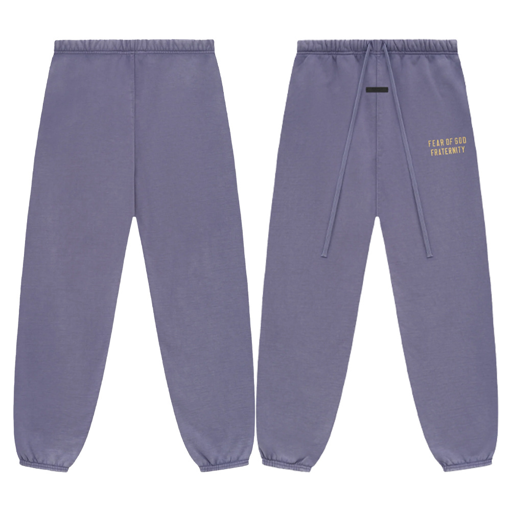 24FW otoño nuevo FOG ESSENTIALS letras impresión de cordón de tracción pantalones deportivos casuales para hombres