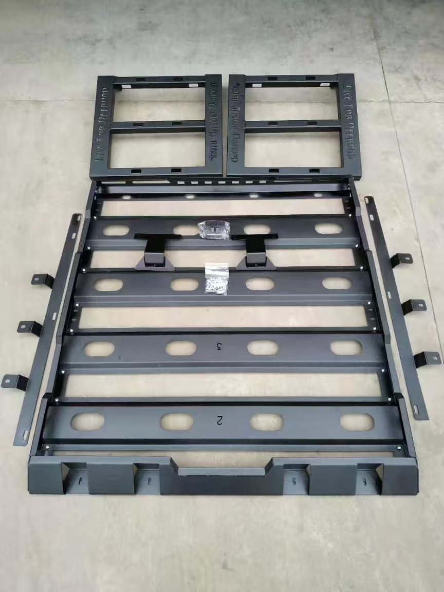 Portaequipajes para automóviles transfronterizos para 07-17JEEP Marco de equipaje Wrangler Everest JK Plataforma de techo Wrangler