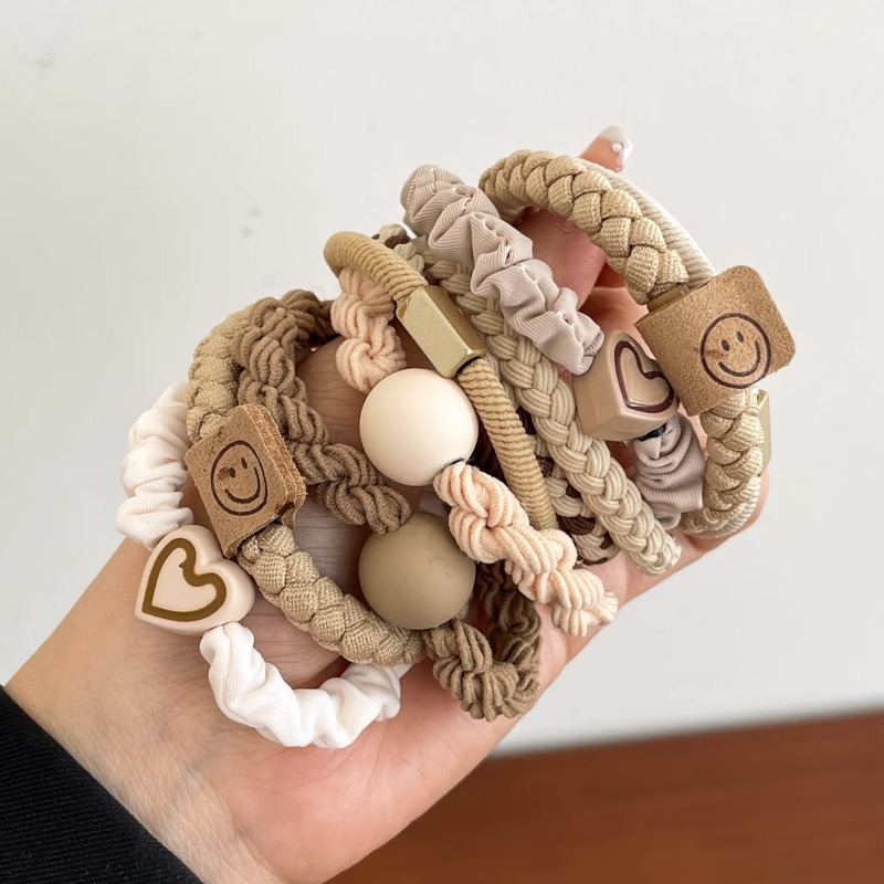 Cuerda para el cabello de dibujos animados, alta elasticidad y durabilidad, banda elástica para atar la cabeza, bola para mujer, lazo para el cabello, cuerda para la cabeza, nueva funda de cuero, accesorios para el cabello, todo fósforo