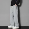 Pants 826 gray straight tube