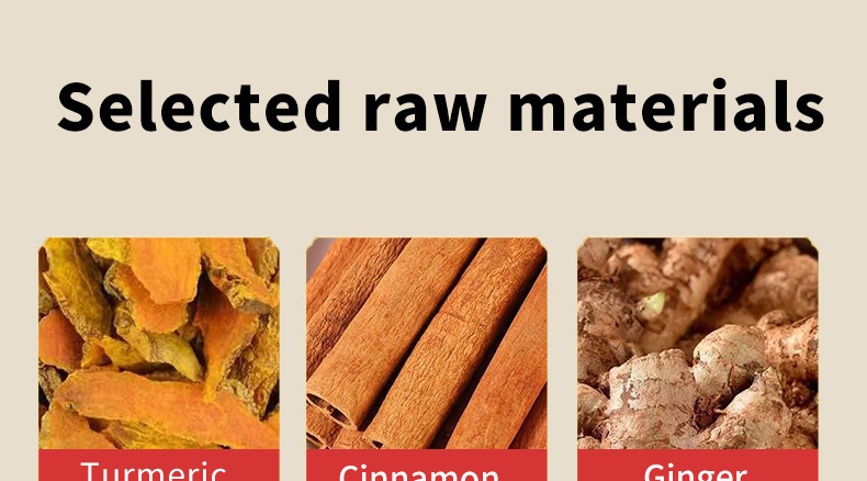 Turmeric Ginger Cinnamon Tea Bags Jiang Huang Sheng Jiang Rou Gui 2g x 10 Cold Brew Herbal Tea specifications