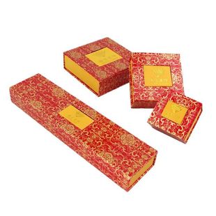 Chinese Style Jewelry Jewelry Box Bracelet Box + Necklace Box + Pendant Box Silver Dinglou Jewelry Gift Box