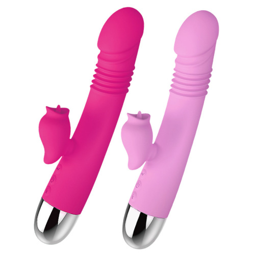 Wholesale Shocking Dragon Telescopic Vibration Rod Tongue Licking AV Rod Orgasm Male Sex Toy Adult Erotic Product