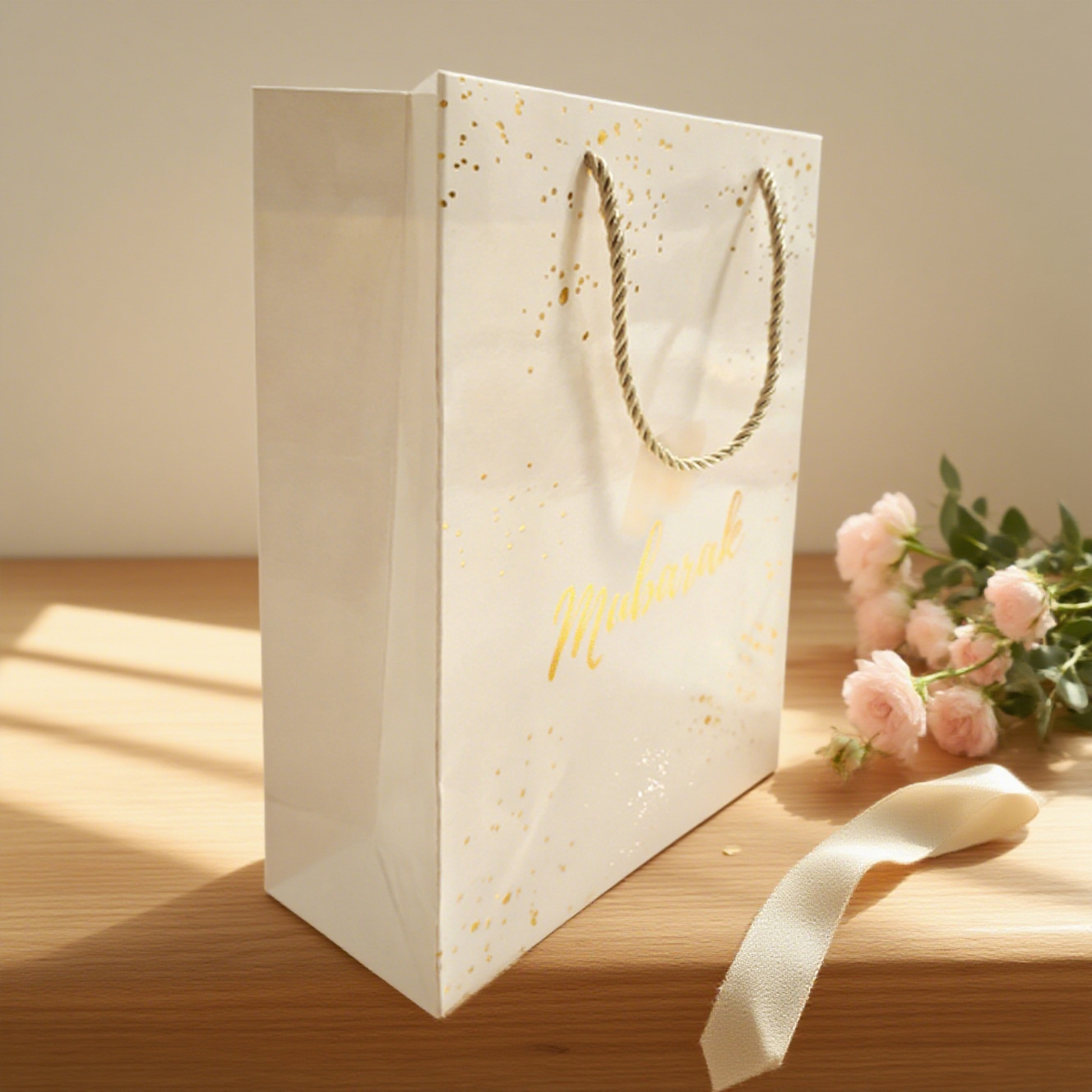 烫金手提礼品袋｜精致质感，为祝福时刻加氛优雅仪式感