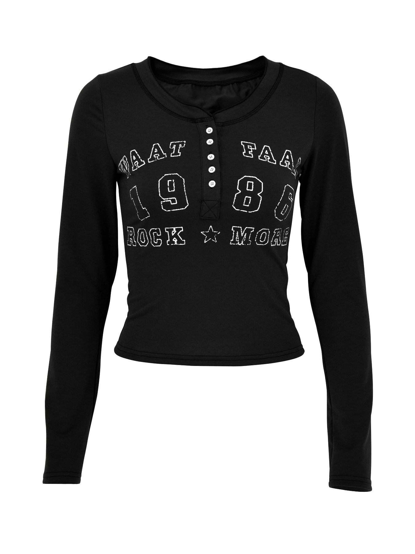 Women's Clothing Women's Slim Fit Knitted Pullover U Neck Button Down T-Shirt Street Style Trendy Autumn Top_ecoleips.com