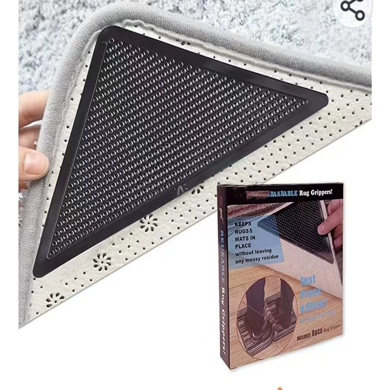 Взрывной ковер Противоскользящая паста Бытовая лестница Горизонтальный диван Противоскользящий коврик Коврик для пола Моющийся PU Съемная клейкая фиксирующая паста