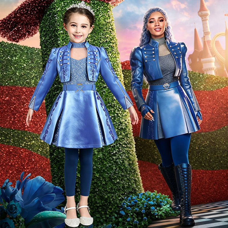 2026 Halloween European and American Descendants of Demons Wonderland Style Children's Chloe Performance Costume Set Role-Play Outfit