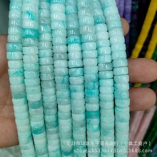 5*10mm天然石圆形隔片散珠优化红玛瑙串珠diy手链项链半成品隔珠