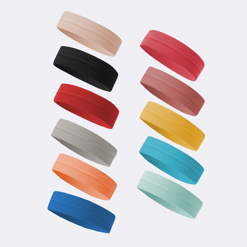 Wholesale Elastic Yoga Headband Outdoor Sports Sweat Absorbent Quick Dry Sweat Band Knitted Seamless Silicone Non-Slip Headband