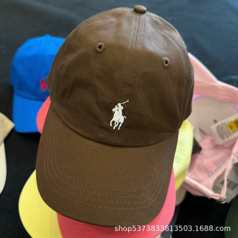 可扫码~拉夫RL弯檐鸭舌棒球帽水洗小马标刺绣情侣户外运动休闲款|undefined