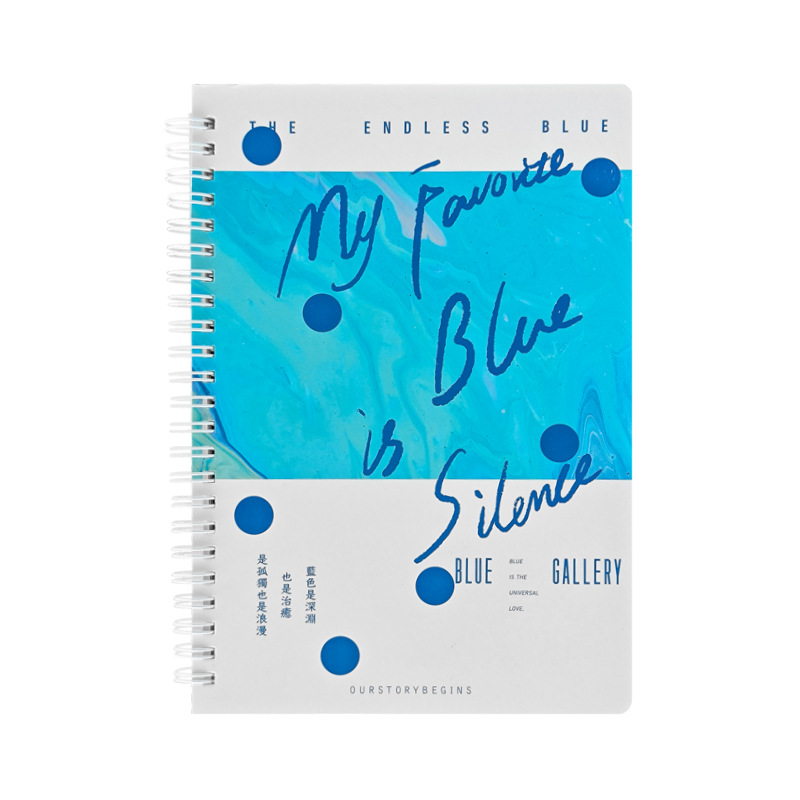 Primero producto B5 cuaderno de bobina simple ins viento alimentación impresión de color cuaderno de mano de registro de estudiantes cuaderno de línea horizontal