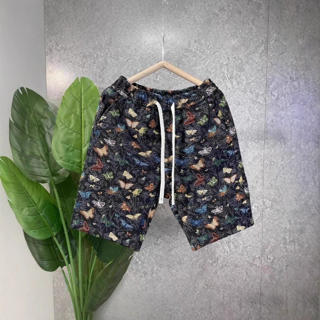 Men's Clothing Men's Quick Drying Beach Surfing Shorts Stylish Versatile Printed Butterfly Five Point Pants For Summer_voghion.com