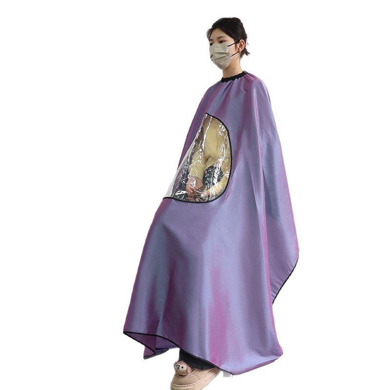 Amazon Hair Salon Family Perspective Tela para ampliar Peluquería Tela para peluquería Estilista Corte de cabello Cepillo de tinte Delantal