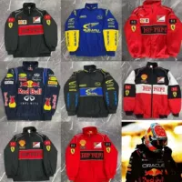 F1 гоночный костюм вышивка осень-зима европейский и американский стиль ретро американский костюм для верховой езды повседневная куртка мотоцикл верховой езды куртка