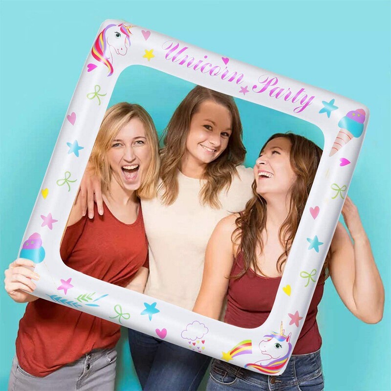 Factory in stock PVC inflatable photo frame Easter children's toys creative photo frame large activity props Factory in stock PVC inflatable photo frame Easter children's toys creative photo frame large activity props