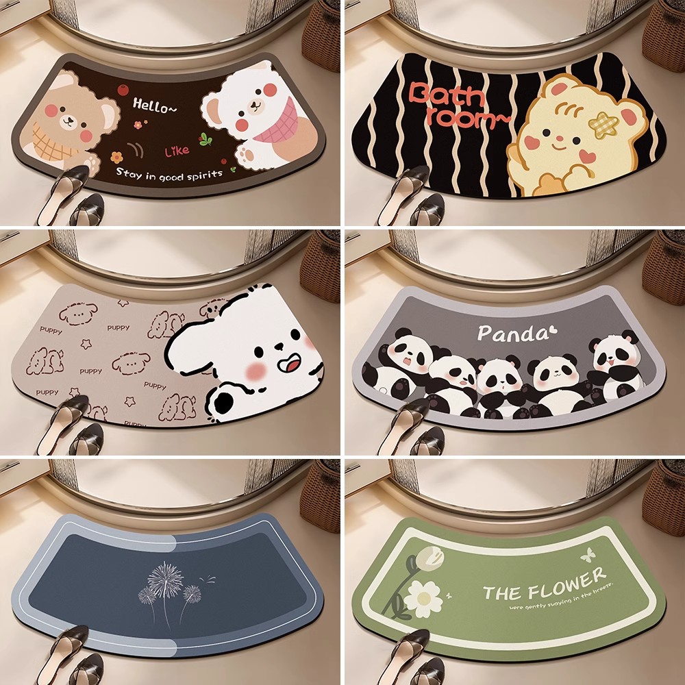 alfombra de suelo de baño alfombra de puerta de entrada alfombra de baño alfombra antideslizante de baño absorbente de agua alfombra doméstica