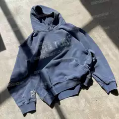 2024 American Style High Street Retro Letter Hot Rhinestone Sweatshirt Autumn Men's and Women's Top Hooded Loose Casual Jacket