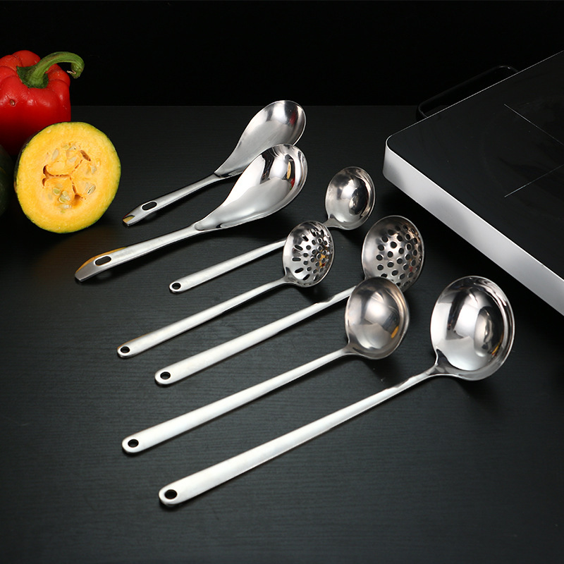 台所用品ステンレススプーン漏れスプーン卸売り家庭用鍋具三点セット調理器具kitchen utensils|undefined