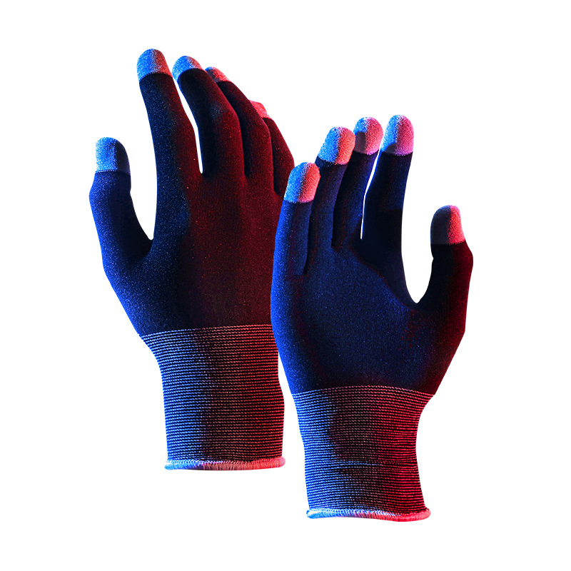 Pollo-comer guantes calientes juego de los guantes de los dedos de invierno montar antideslizante e-sports caminar pollo-comer artefacto pantalla táctil guantes de juego
