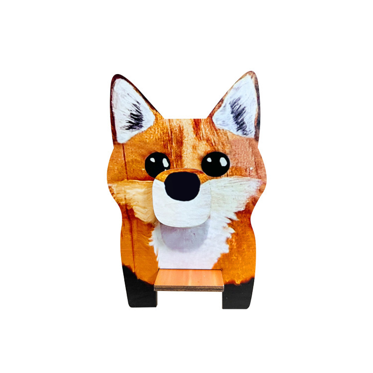 Cute Fox Glasses Frame Animal Shape Standing Frame Uv Colorful Printing Decorative Mobile Phone Holder DIY Sloth Cat Cute Fox Glasses Frame Animal Shape Standing Frame Uv Colorful Printing Decorative Mobile Phone Holder DIY Sloth Cat