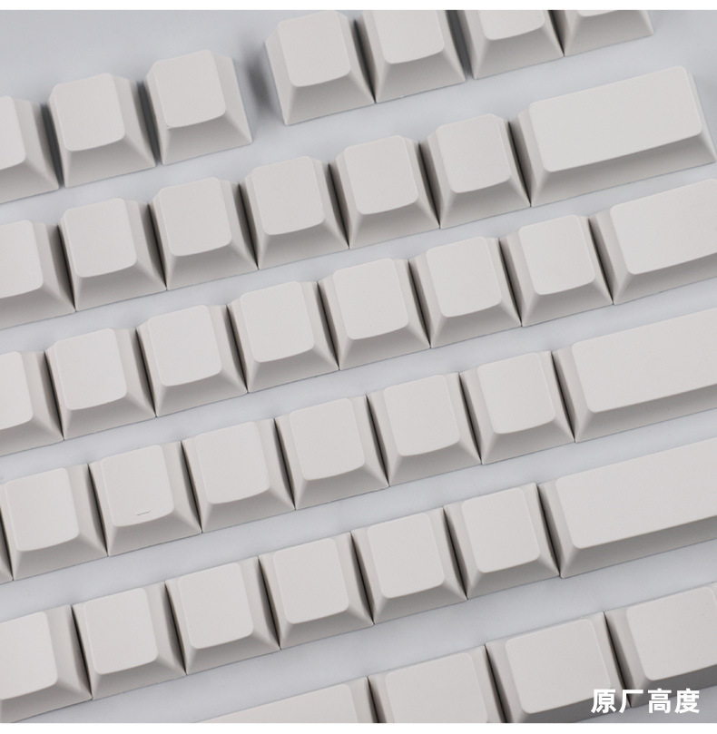 Fabrika PBT malzemeden XDA yüksek normcore beyaz tuş başlığı ışık korumalı 134 tuşlu küçük tam set malzemeli mekanik klavye tuş başlığı