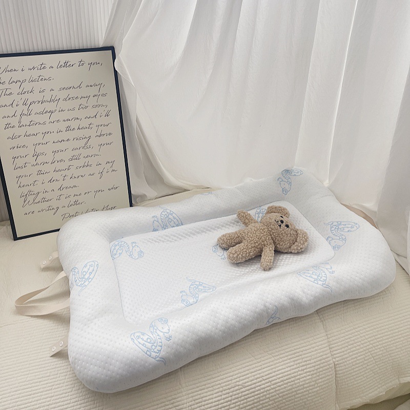 Cross-Border Korean Baby Cold-Sensing Children's Cooling Mat Cooling Pillow Breathable Mesh Nap Mattress Summer Soft Mat Nap Mat