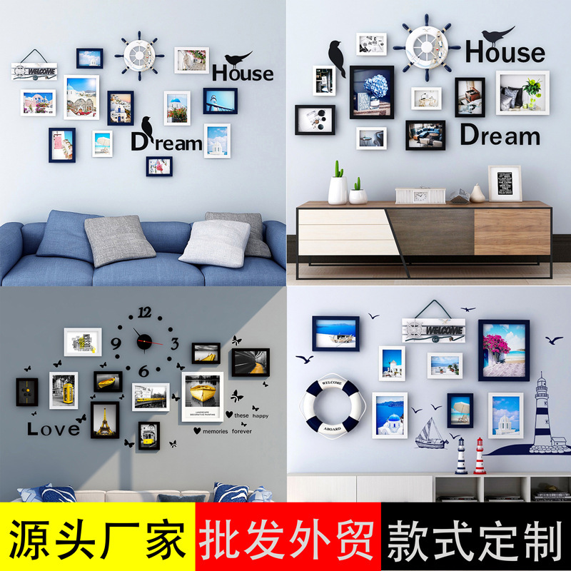 Photo Wall wholesale combination Wall photo frame wall hanging wedding photo frame picture frame creative diy European frame Photo Wall wholesale combination Wall photo frame wall hanging wedding photo frame picture frame creative diy European frame