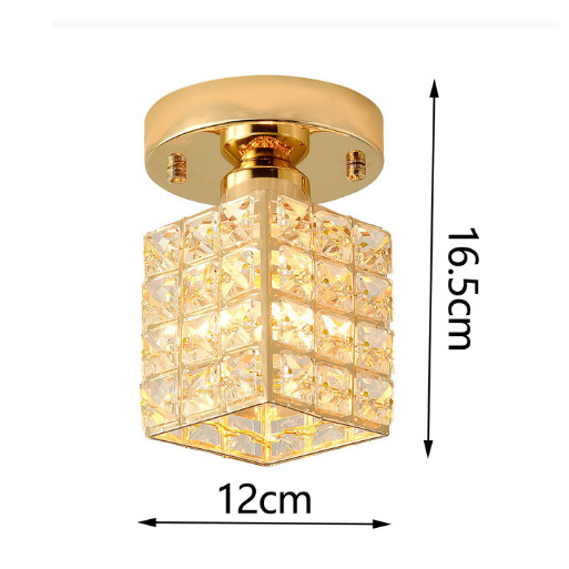 Amazon nuevo cristal pasillo luz pasillo simple moderna pequeña lámpara creativa balcón Luz de entrada