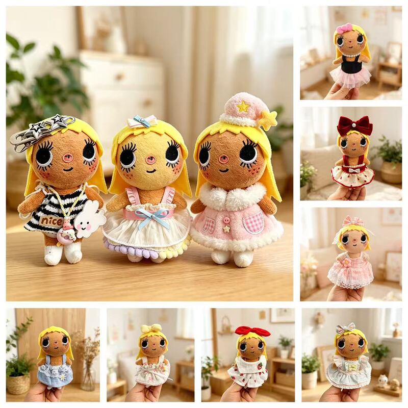 New Product Yuyu Cartoon Character Plush Toy with Knitted Doll Clothes, Cute Yuyu Art Exhibition High-Value Dress-Up Outfit New Product Yuyu Cartoon Character Plush Toy with Knitted Doll Clothes, Cute Yuyu Art Exhibition High-Value Dress-Up Outfit