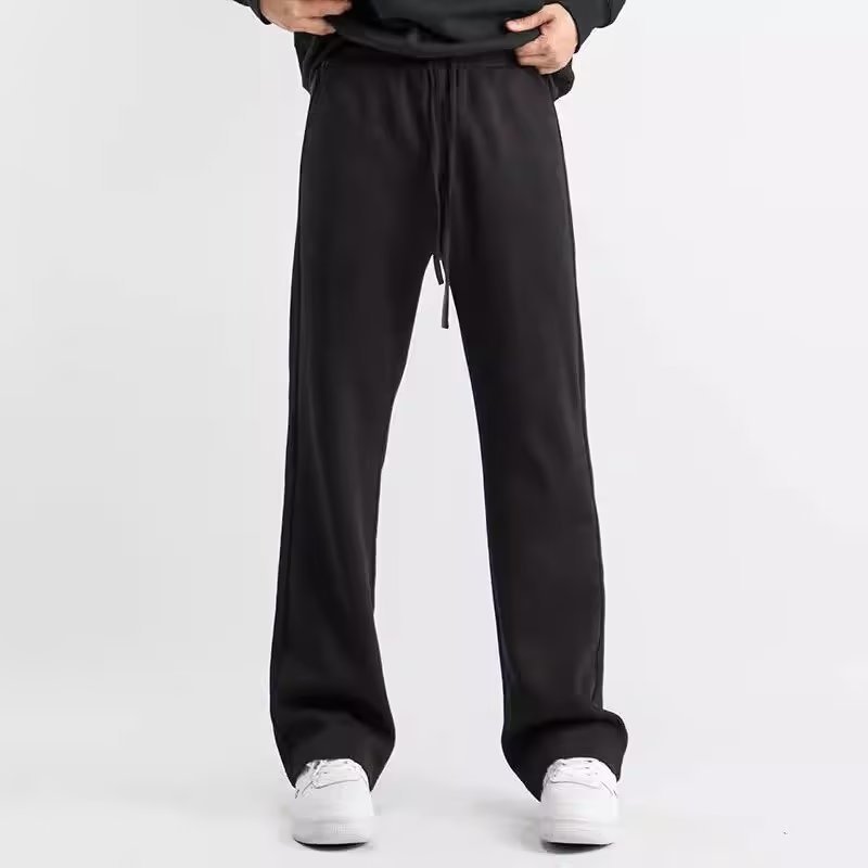 Tricoturi sport tricotate de primăvară și toamnă pentru băieți, pantaloni scurți casual cu micro-pull, cu picior drept, la modă și versatil_voghion.com