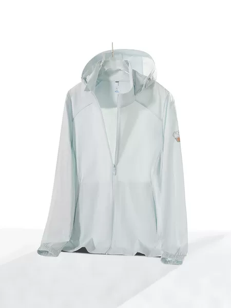 Ice Silk Sun Protection Clothing for Men, Summer Thin Breathable Anti-Uv Jacket with Detachable Hood, Outdoor Sports Windbreaker Trendy