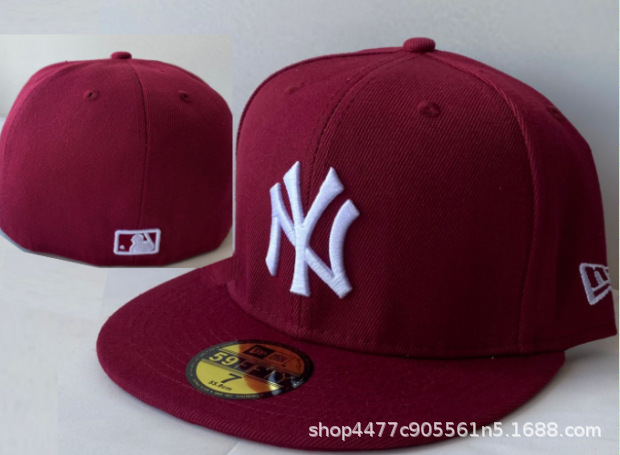 Sombreras de béisbol totalmente cerradas para hombres no ajustables, sombreros de baile callejero totalmente cerrados, sombreros de borde plano, sombreros de tamaño americano