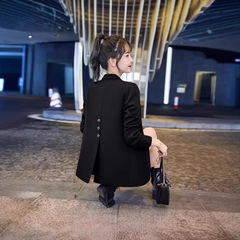 2025咖色西装外套女小个子款修身上衣新款春秋今年流行炸街西服