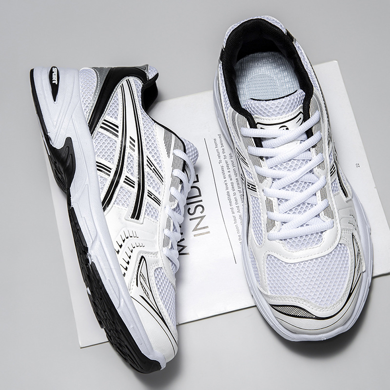 Zapatos deportivos de pareja verano nuevo retrógrado transpirable retrógrado color combinación de zapatos pareja zapatos casuales para hombres zapatos de carrera para mujeres