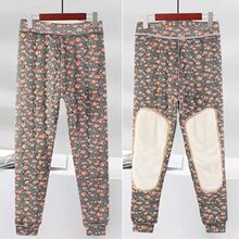 护腰清仓女士手工度过冬黑金东北防寒40棉裤妈妈裤花新款护膝加厚