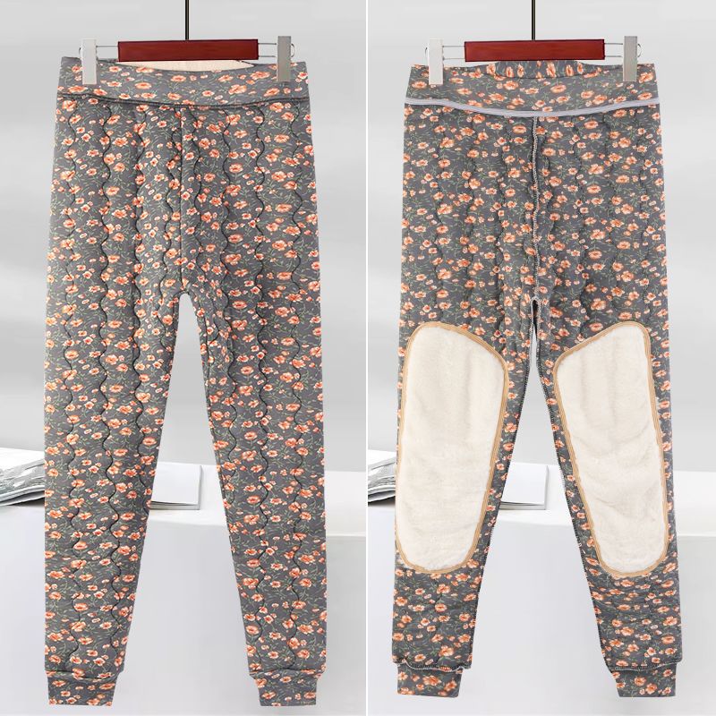 护腰清仓女士手工度过冬黑金东北防寒40棉裤妈妈裤花新款护膝加厚