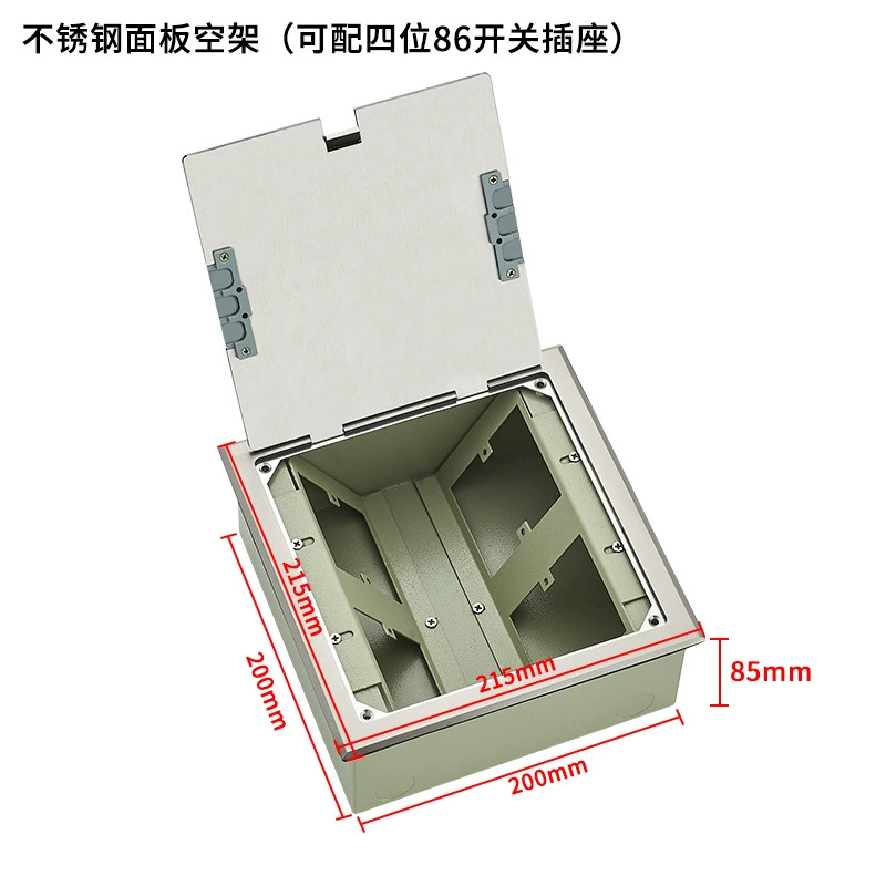 Нержавеющий стальной заземляющийSocket 486, медная 4-позиционная розетка 86, заземляющий гнездо, сторона кабеля, пол