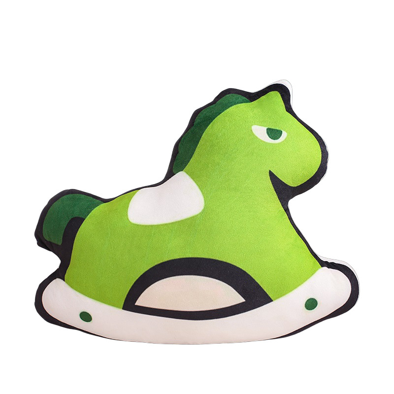 Serie de cojines de caballo de roca sofá almohada de la sala de estar almohada de cabecera muñeca muñeca de peluche regalos para niños para el hogar