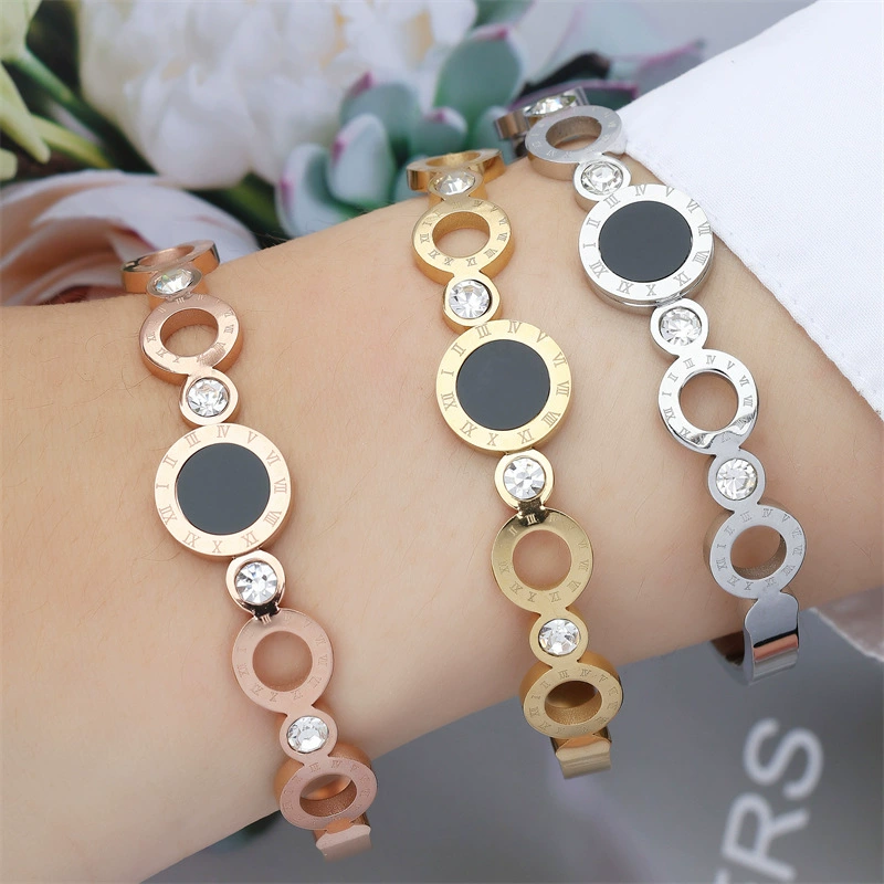 (Cross-border trading), bracelet stainless steel, jewelry, European style, simple and elegant design