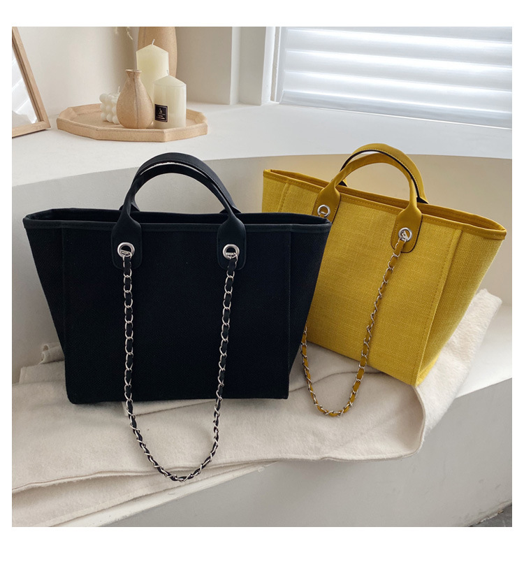 1069g Weight Zipper Closure Type Double Shoulder Straps Strap Type Tote Bag Bags Type Daily Occasion Canvas Material Solid Color Pattern All Seasons Season Women'S Gender Fashion Style Square Shape Sewing Craft Medium Size Women's Medium All Seasons Canvas Fashion Tote Bag 8
