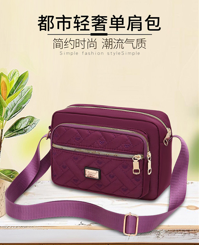 Neue Stil-Crossbody-Tasche zum Ausgehen, große Tasche für Einzelhandelstische, leichte Luxus-Kleinquadrat-Tasche, französische Kleinreisetasche, modische Oxford-Stoff-wasserdichte Geldbörse
