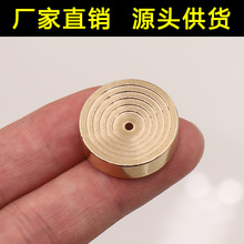 阶梯圆创意日式多孔线香插沉檀香盘香托家用室内香托黄铜香座香炉