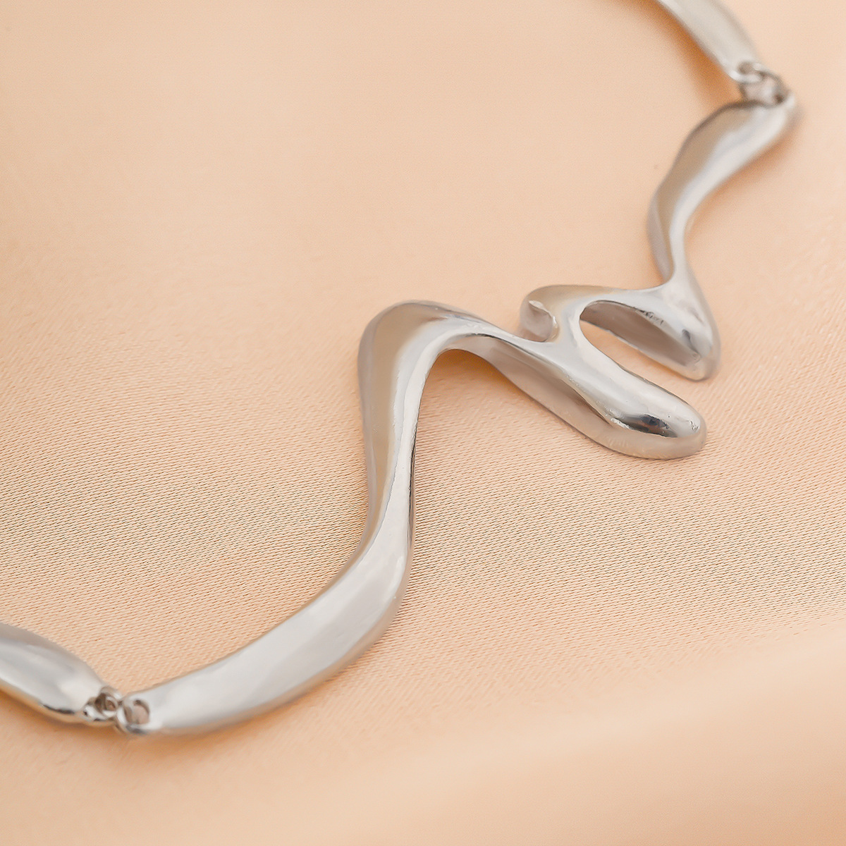29g Weight Bracelets, Necklace Classification 1 Piece Quantity Holiday, Daily Occasion Alloy Material Irregular Pattern Women's Gender Punk, Streetwear Style Punk Streetwear Irregular Alloy Women's Bracelets Necklace 47