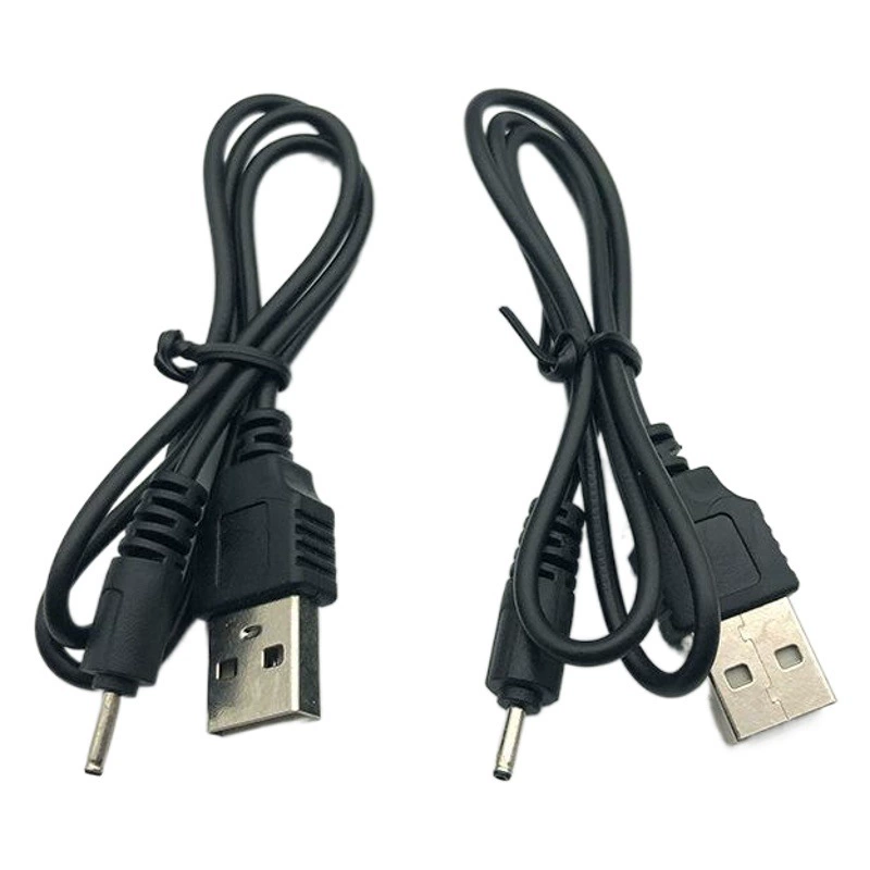 Небольшой круглая головка зарядный кабель USB в DC2.0 * 0.6 шнур питания 6101 мобильный телефон Bluetooth-гарнитура круглый кабель для передачи данных