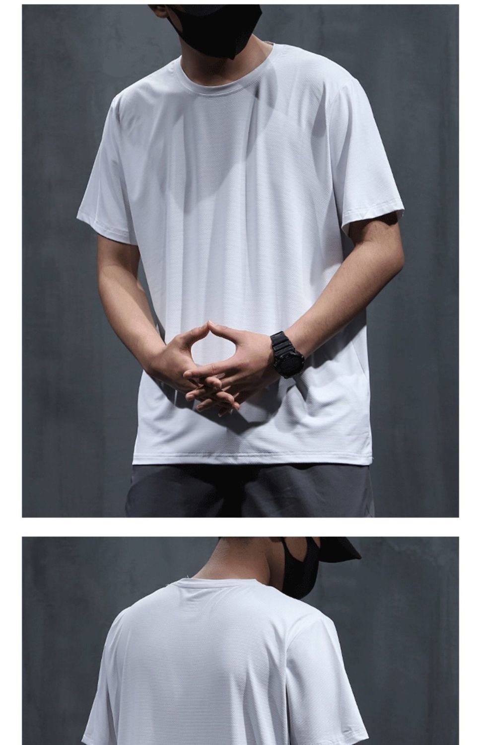 Men's Solid Color Simple Style Round Neck Short Sleeve Loose Men's T-shirt display picture 1