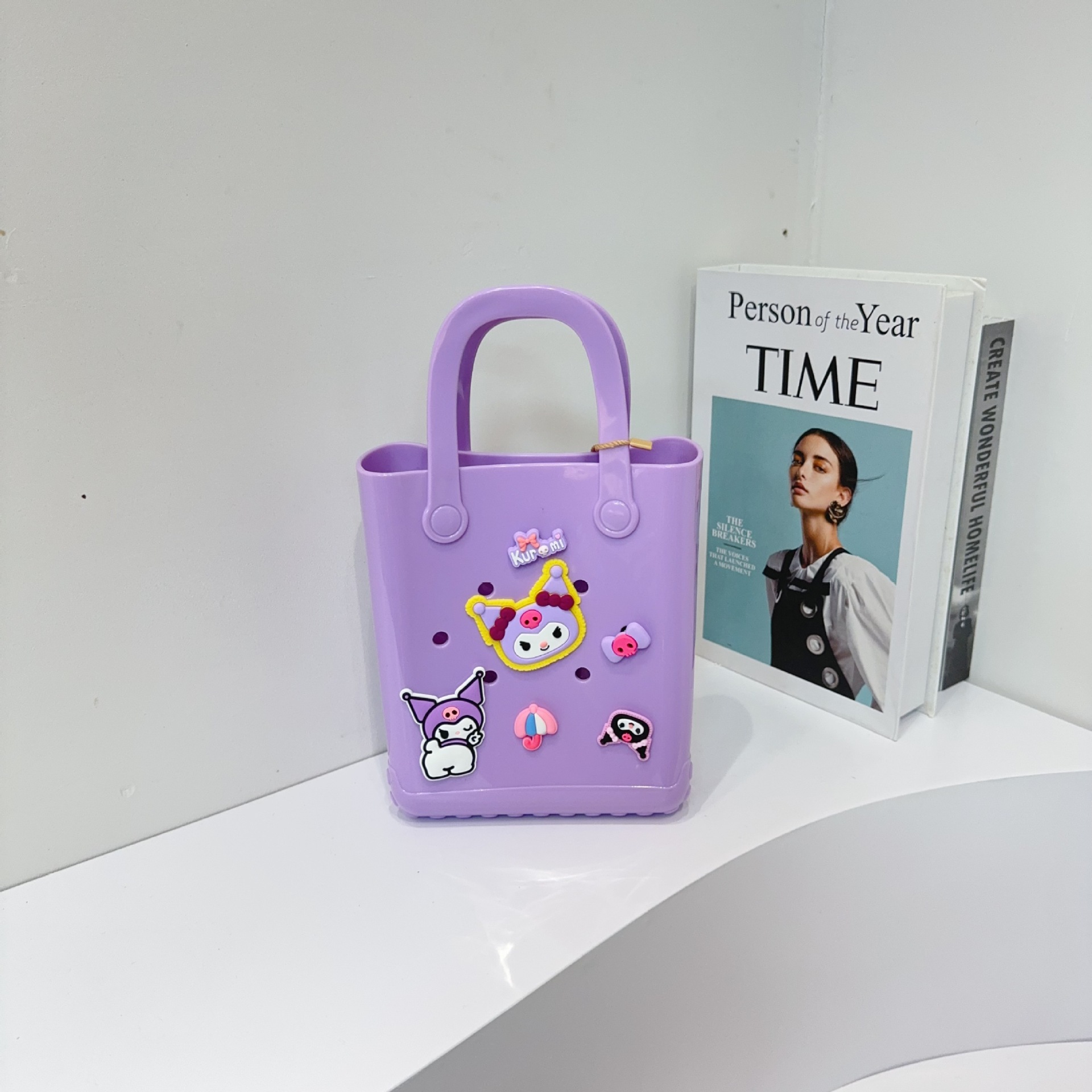 Jelly Bag 2025 New Cross-border DIY Hole Bag, Cartoon Doll, Children's Bag, Beach Baby, Toiletries and Vegetable basket bag undefined
