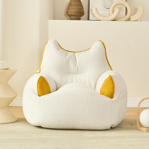 Teddy Hair Lazy Sofa Cover Bean Bag Sofa Cover Sofa Jacket Removable and Washable Liner Cover Bean Bag Cover